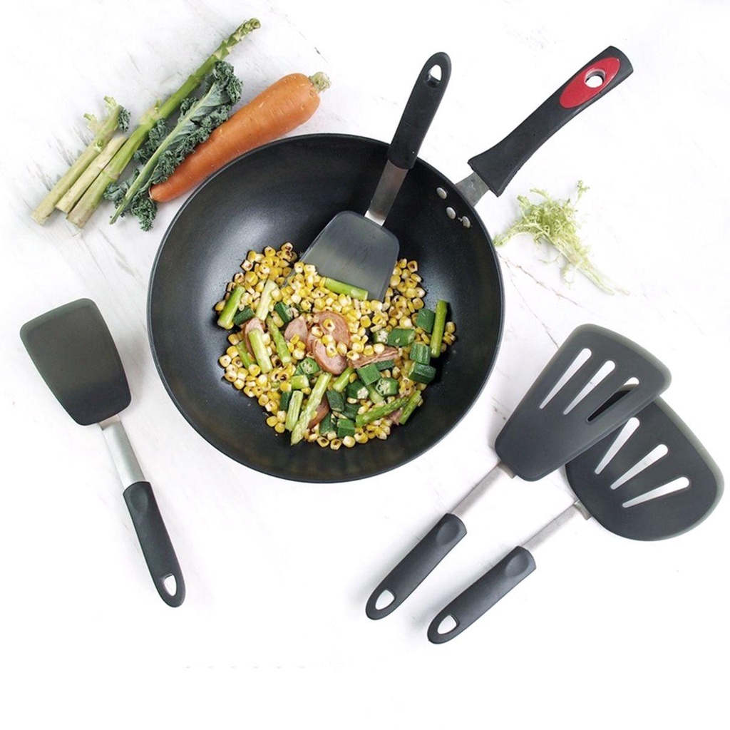 Bộ Dụng Cụ Nấu Ăn Bằng Silicone Chịu Nhiệt Chống Dính