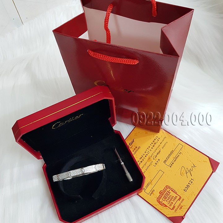 Vòng tay đính 3 hàng đá full logo, vòng 3 hàng đá VZ1592