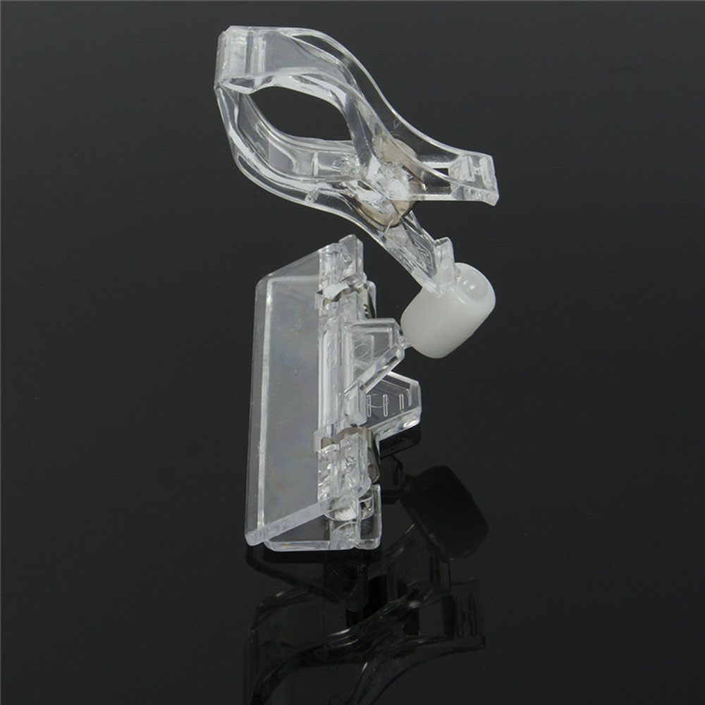 Set 3 / 5 Kẹp Nhựa Trong Suốt Treo Thẻ Đánh Dấu Quảng Cáo Tiện Dụng