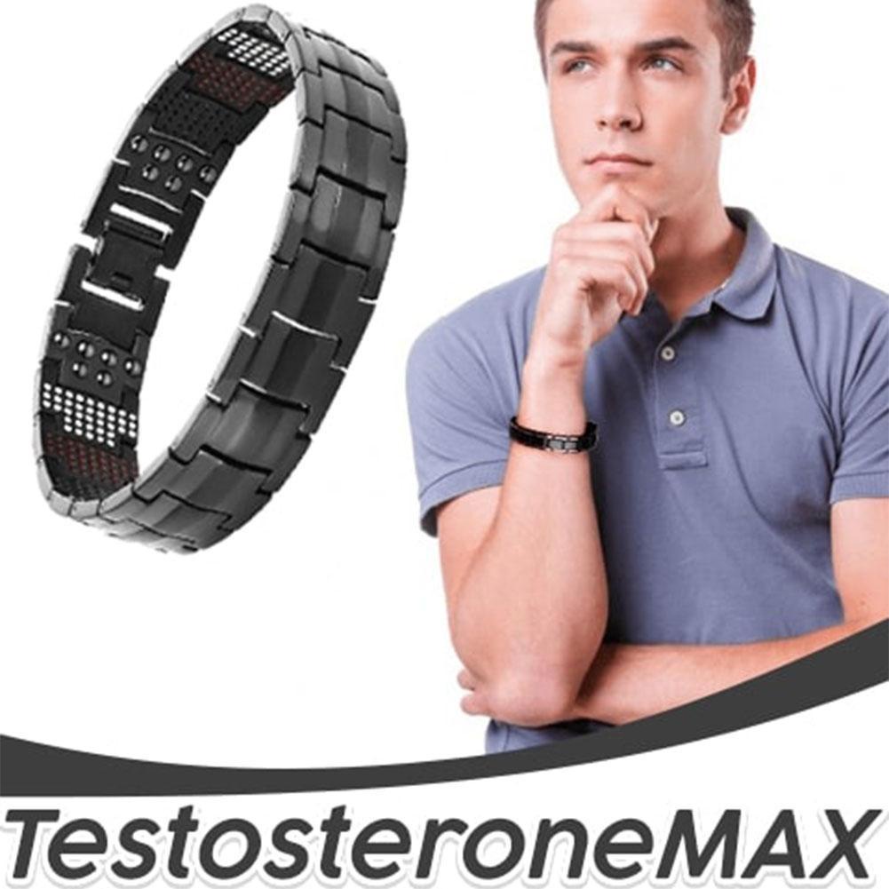 Vòng Tay Thép Titan Đen Nam Châm 4 Trong 1 Đức G8A5