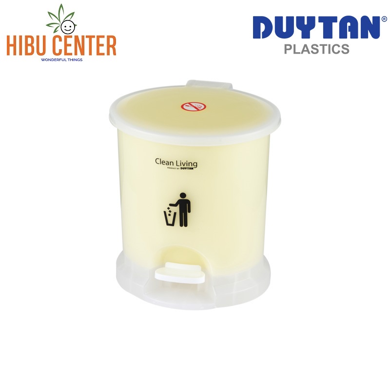 Thùng Rác Đạp Chân Hình Oval Trong Suốt DUY TÂN Nhí-Nhỏ-Trung-Lớn | Từ 2.6L đến 20.5L | HIbucenter