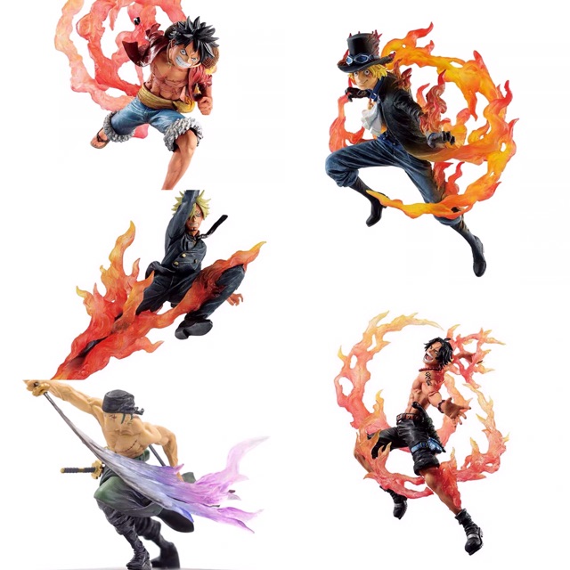Mô hình Luffy - Ace - Sabo - Sanji - Zoro One piece