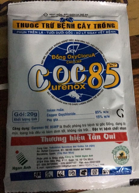 Diệt Trừ Nấm Bênh - Đốm Cháy Lá - Diệt Khuẩn - Rong Rêu Bordeaux 25WP   gói 25gr