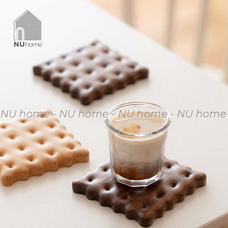 nuhome.vn | Đế lót ly bánh quy - Biscuits, đế lót ly phong cách hàn quốc cute dễ thương