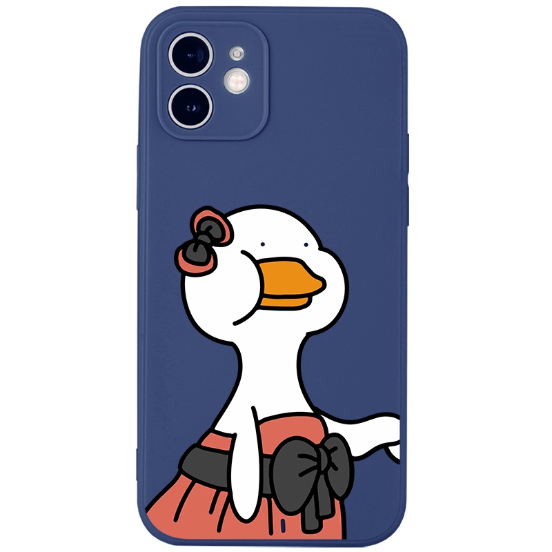 Ốp lưng JURSUE hoạt hình cặp đôi dễ thương đẹp cho iPhone 13 12 11 Pro Max SE 2020 X XR XS ip 8 7 6 6S Plus kute Y189