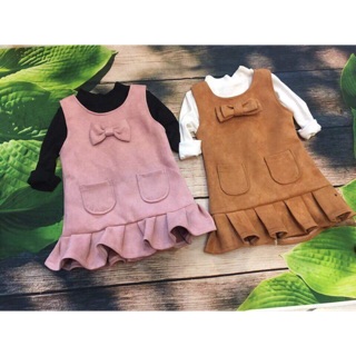 Set váy da lộn cho bé