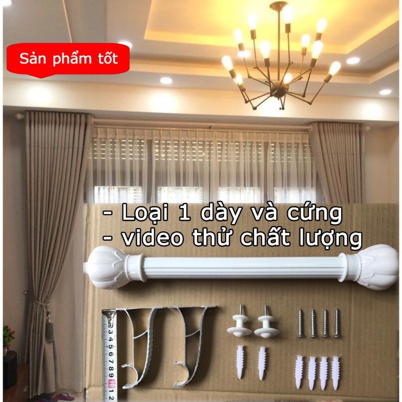 Thanh treo rèm đầy đủ TẶNG kèm ốc vít