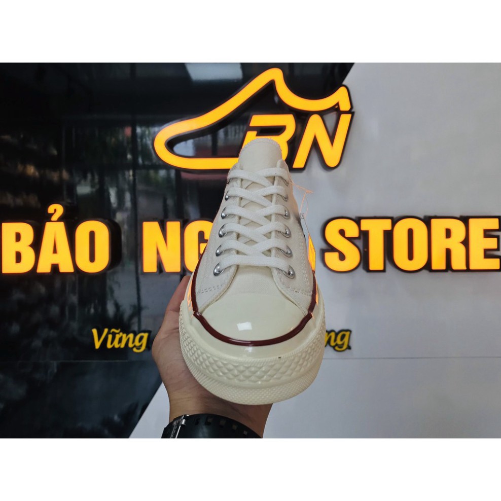 [ Full Bill + Box + Giấy gói ] Giày Sneaker Converse_CreamWhite_Màu Trắng Kem Thấp.