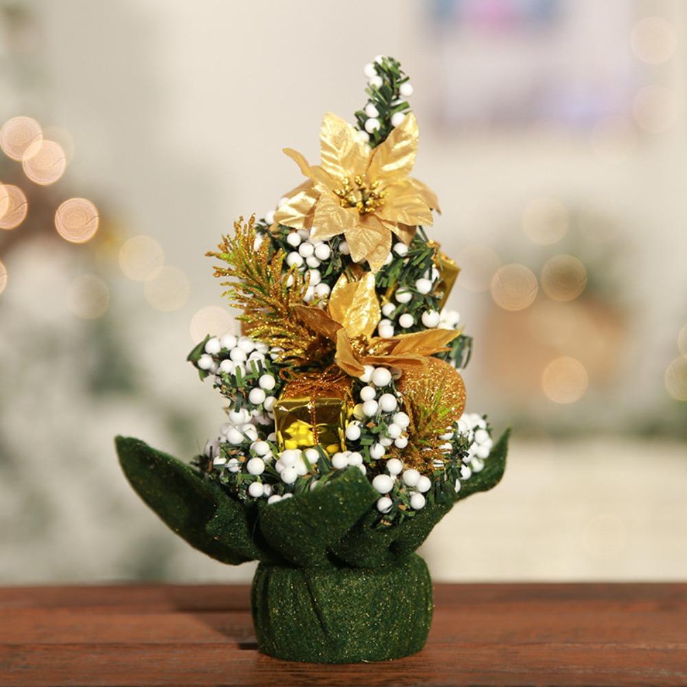 GOGOUP Cây Thông Giáng Sinh Mini 20cm Trang Trí Bàn Tiệc Giáng Sinh Mới