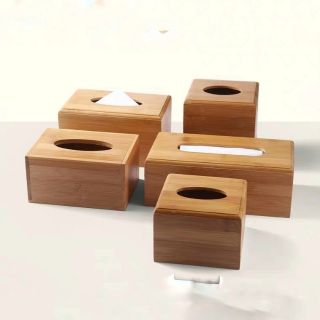 Hộp đựng giấy ăn tre cao cấp