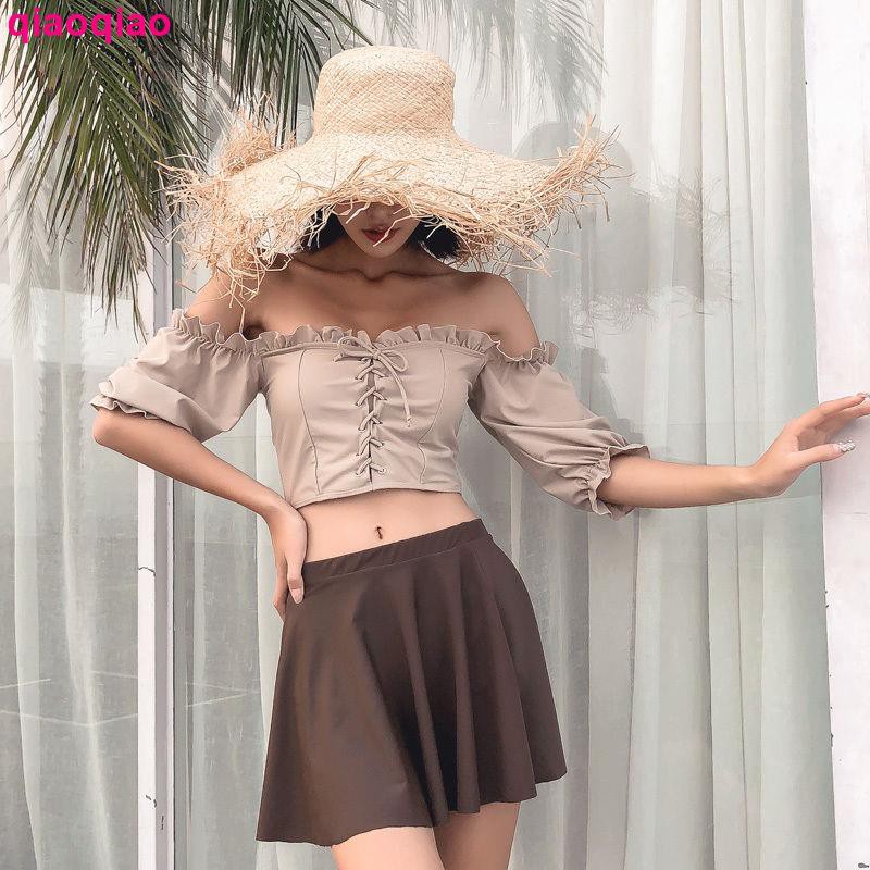 Bộ Đồ Bơi Hai Mảnh Phong Cách Hàn Quốc Quyến Rũ Dành Cho Nữ