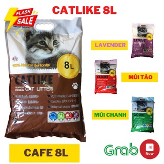 Cát vệ sinh cho mèo Catlike - túi 8L ,vón cục nhanh, thấm hút cao, ít bụi an toàn không độc hại khử mùi tốt