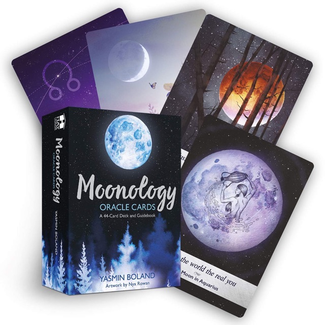Bộ bài Moonology Oracle Cards: A 44-Card Moon Astrology Oracle Deck NXB Hay House - Yasmin Boland