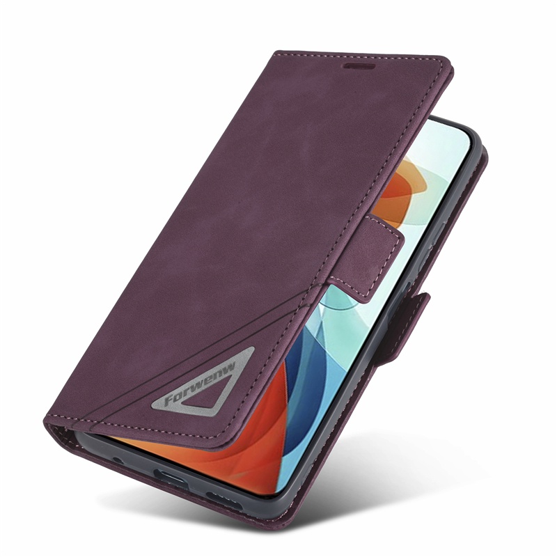 Bao Da Điện Thoại Nắp Lật Có Khóa Cài Và Ngăn Đựng Thẻ Cho Redmi 10 A C Note 11 S E 10 Pro Max Xiaomi POCO X3 X4 M3 M4 Pro Vỏ