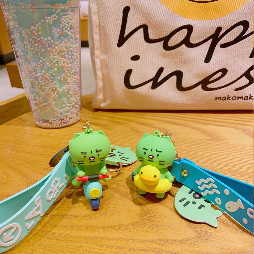 DARNELL Móc Khóa Hình Mèo Bông Đáng Yêu