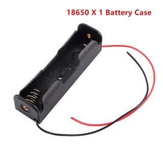 Hộp đựng pin 18650 có dây dẫn cho pin 18650 3.7v đen