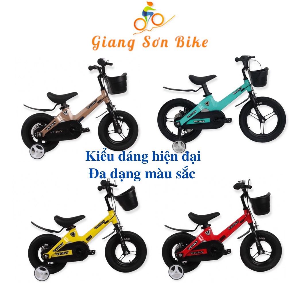 Xe đạp trẻ em chính hãng VICKY VK cho bé từ 3 tuổi, xe ba bánh cho bé giá rẻ loại 14,16,18 inch - GIANG SON BIKE.