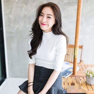 [Chuyên sỉ - lẻ] Áo thun cổ lọ nam nữ TB17