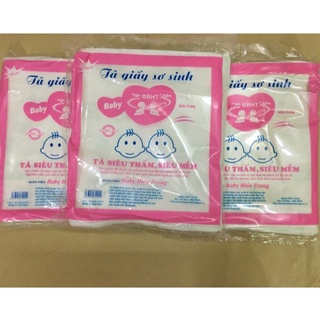 Giấy miếng lót phân su Hiền Trang 3 lớp chống thấm (20 miếng)