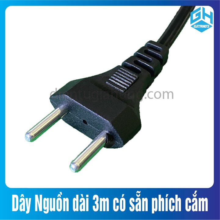 Dây Nguồn dài 3 mét dùng cho quạt điện, máy ấp trứng bền chất lượng