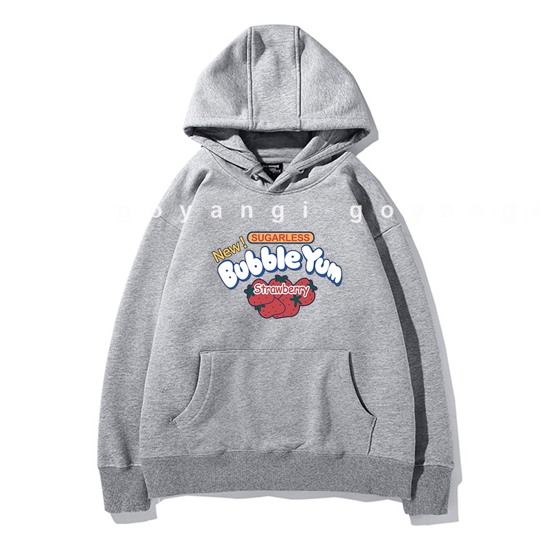 Áo Hoodie GYG Unisex Bubble Yum Form Rộng Oversize Phong Cách Hàn Quốc