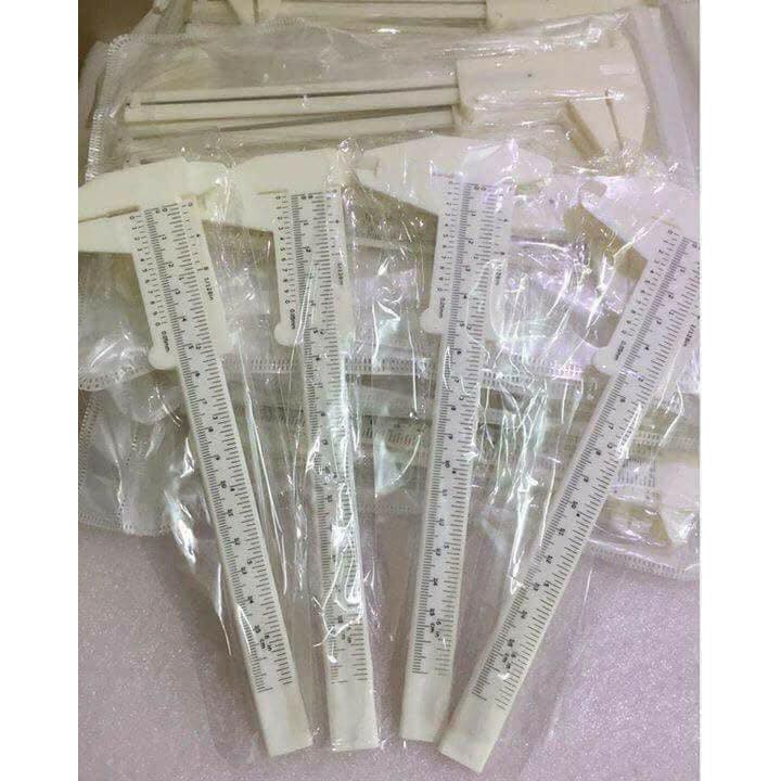 Thước nhựa đo lông mày ,  thước nhựa kéo đo mày