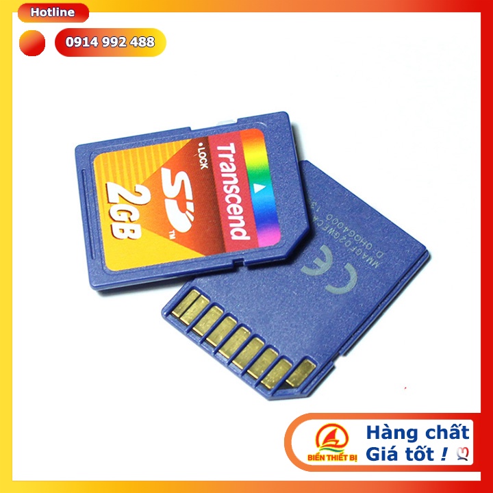 Thẻ nhớ SD 2GB Transcend dùng cho máy tính công nghiệp, Laptop, máy ảnh kỹ thuật số, PDA và các thiết bị điện tử khác.