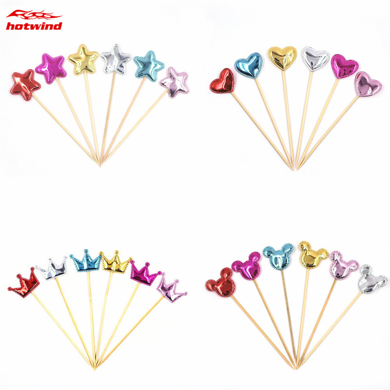 HW Set 5 Que Cắm Trang Trí Bánh Sinh Nhật Dễ Thương