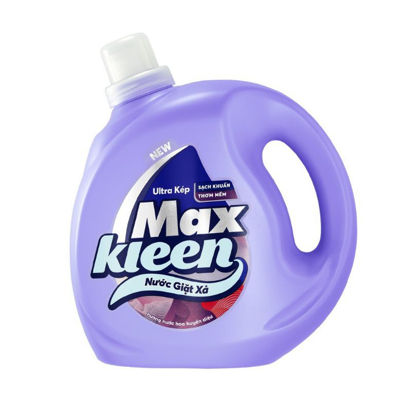 NƯỚC GIẶT XẢ MAXKLEEN HƯƠNG NƯỚC HOA HUYỀN DIỆU 2.4KG TẶNG TÚI 600G