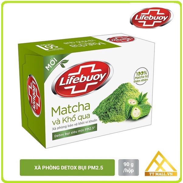 Xà Phòng Lifebuoy Diệt Khuẩn Detox Matcha Khổ Qua 90g