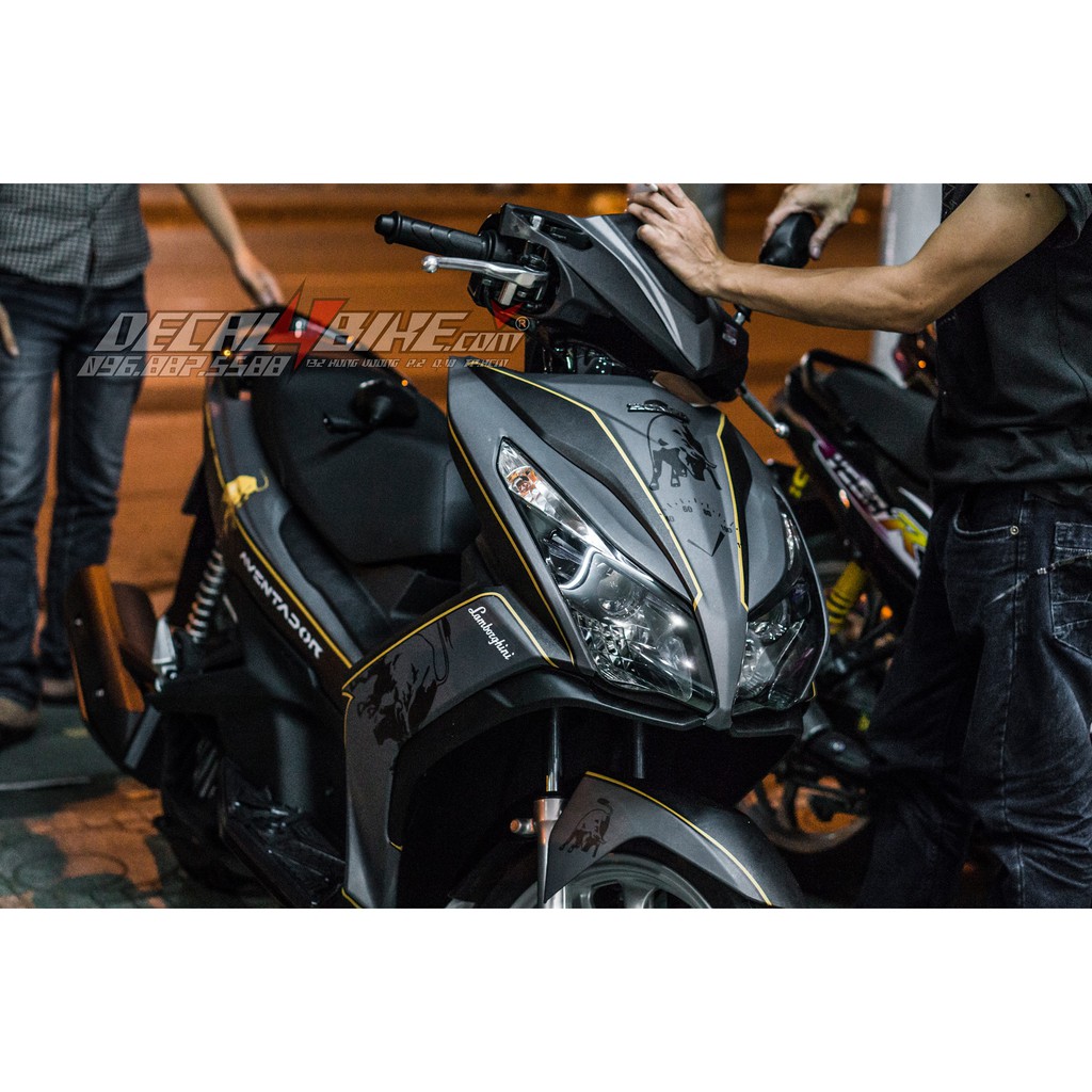 Tem trùm xe Air Blade 125 Lamborghini