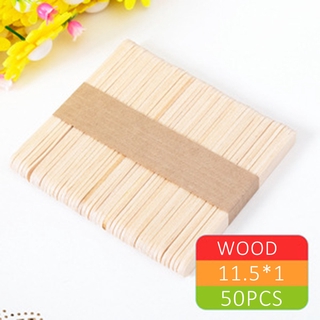 Set 50 Que Gỗ Làm Kem Que Sáng Tạo
