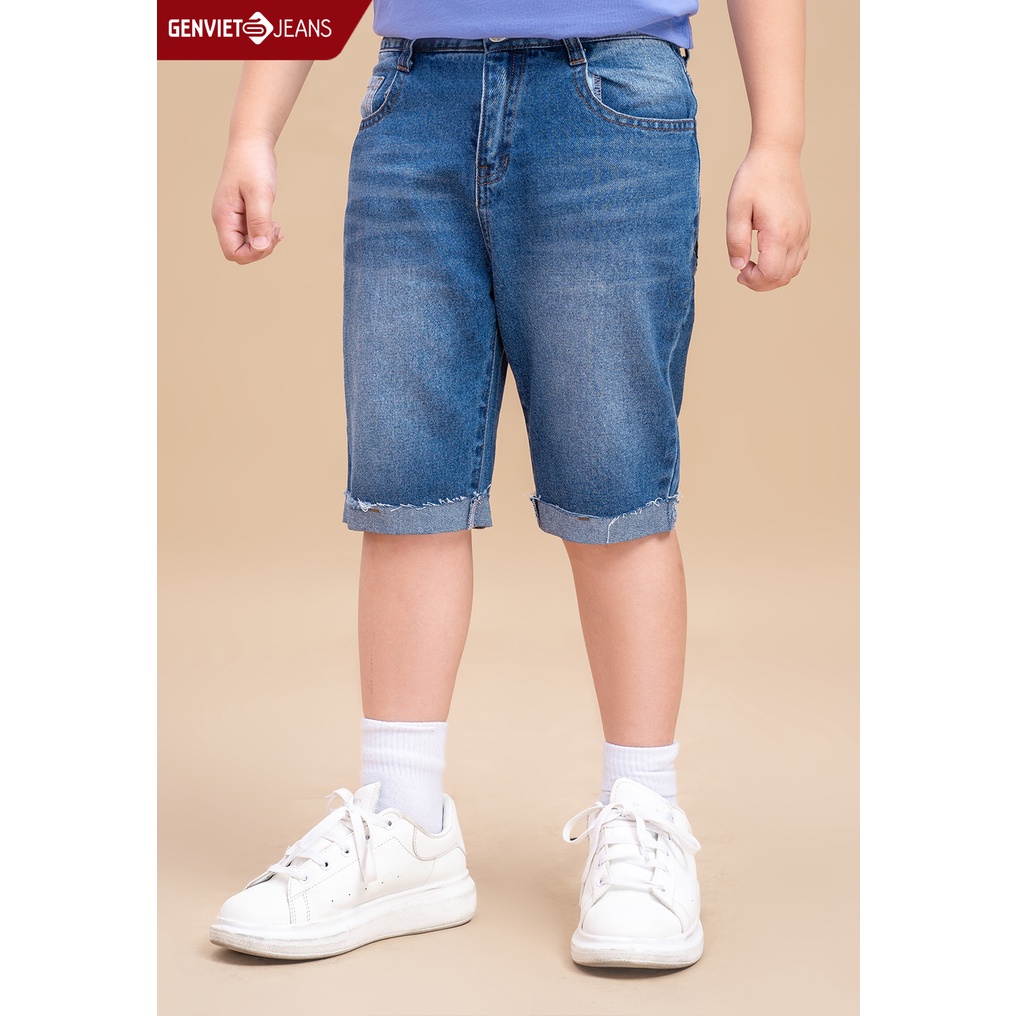 Quần Ngố Genviet Jeans Kid Thời Trang Bé Trai NQ304J1808