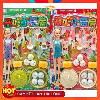 Bộ đồ chơi búp bê nấu ăn cho bé