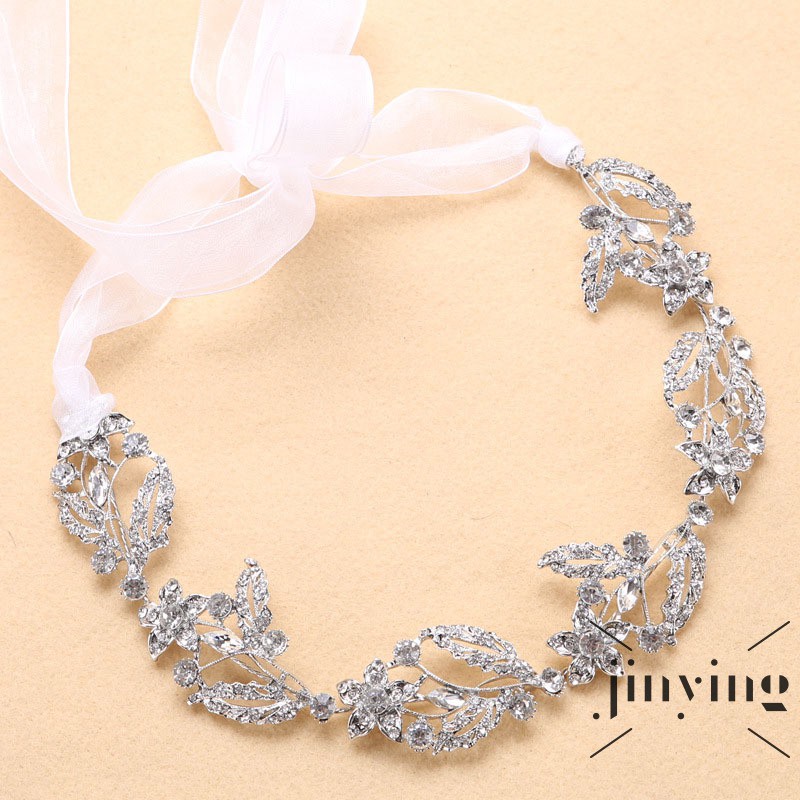 GETNOIVAS Băng đô phối ren đính đá thời trang xinh xắn cho nữ