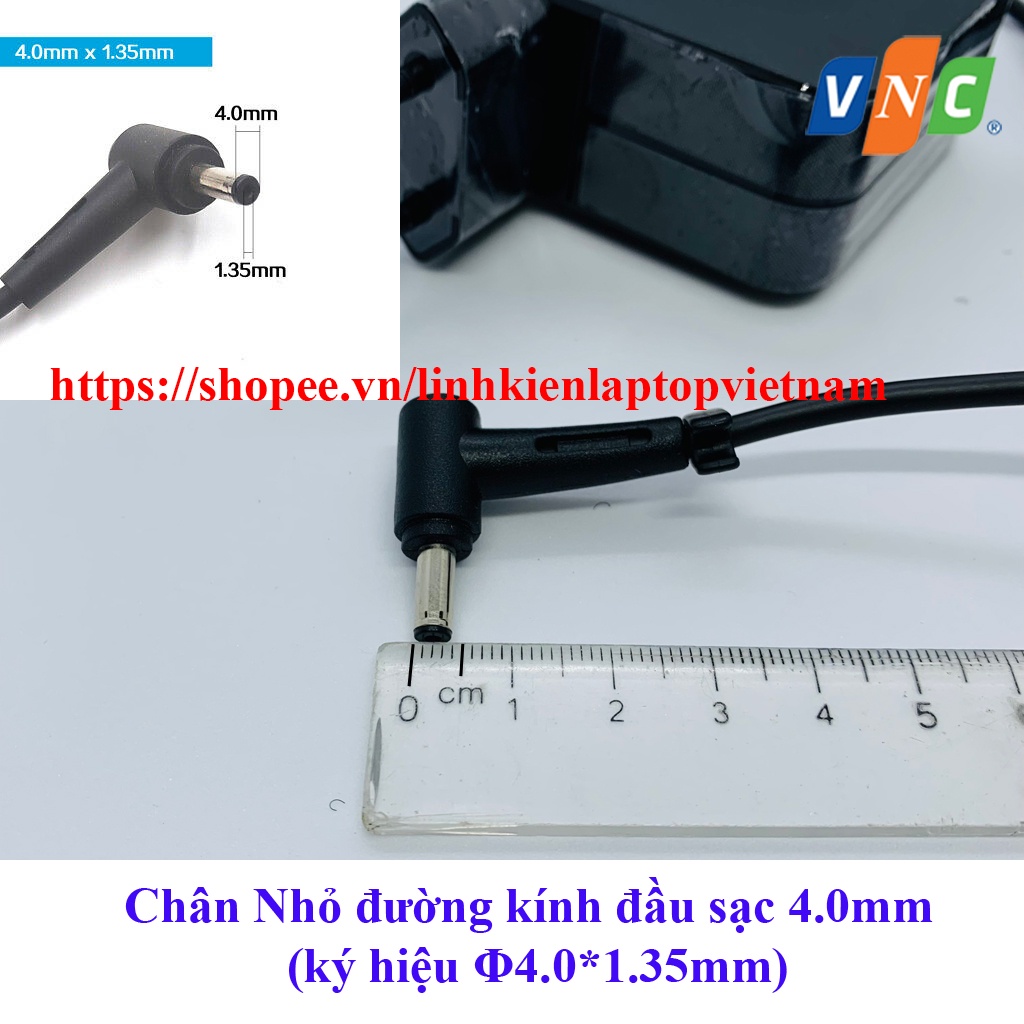 [Siêu Rẻ] Sạc Laptop Asus X541 X441 X553 A540 X540 K401 E402 E502 VivoBook S14 19V – 2.37A Sạc Vuông ZIN Chân Nhỏ 4.0mm