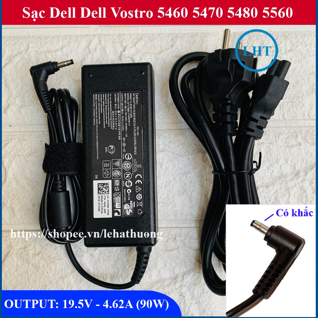 Sạc Laptop Dell Vostro 5470 5460 5480 5560 Chân Nhỏ 19.5V – 4.62A