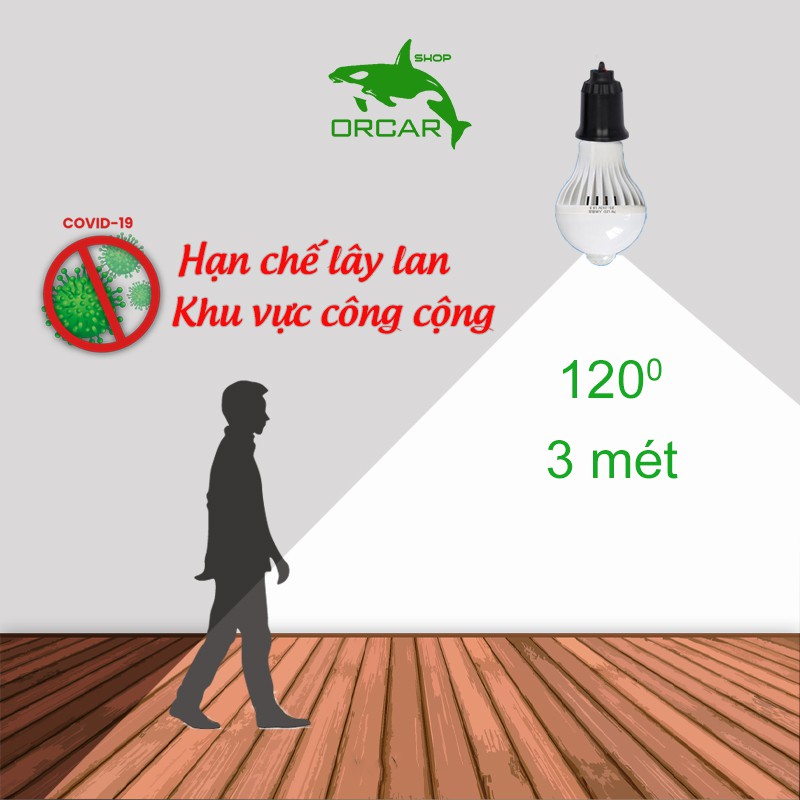 [FREESHIP] Bóng đèn cảm ứng hồng ngoại tự động sáng khi có người, bóng đèn cảm biến | BigBuy360 - bigbuy360.vn