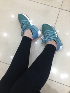 Giày thể thao Sneaker nmd xanh mint( tặng móc khoá giày )
