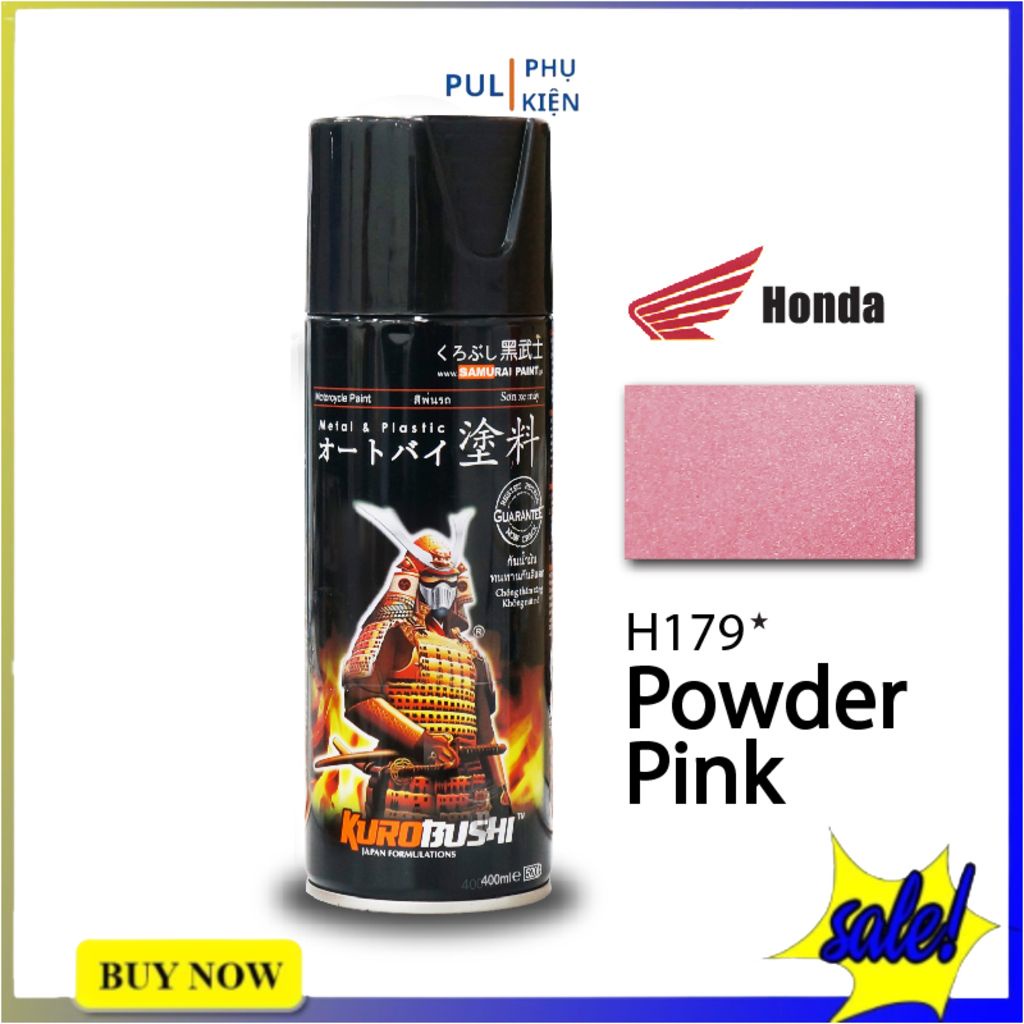 Sơn samurai màu hồng phấn H179 làm mới đẹp xe bám tốt chống gỉ sét hàng chính hãng