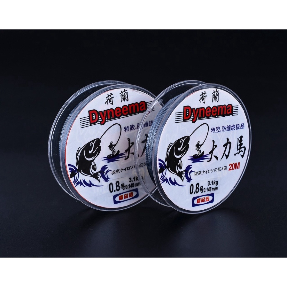 Thẻo dù câu cá đại lý đồ câu cá Dây PE Dyneema Kim Cương dài 20m làm thẻo buộc sẵn siêu bền