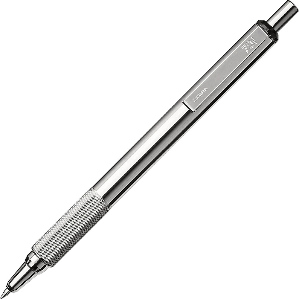 Viết bi bấm F701 Zebra - Nhật [Chính hãng] - Chất liệu Thép không gỉ