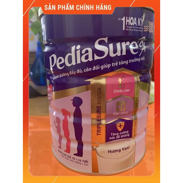 Sữa Bột Pediasure hương vani 850gr ( cho trẻ từ 1-10 tuổi data mới)