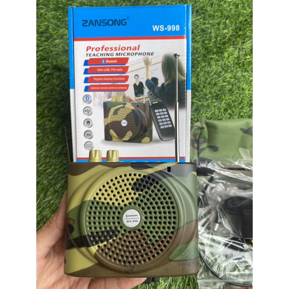 Loa bẫy chim điều khiển từ xa ZanSong WS-998 Bluetooth + 1 thẻ nhớ tổng hợp các tiếng chim