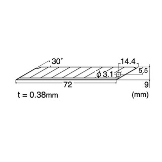 [ TÂM TÂM ]-Lưỡi dao 30 độ, lưỡi dao NT Cutter BD-100-