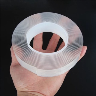 Băng keo trong siêu dính 2mặt bản to 3cm,dày 2mm,dài 3mét. băng keo nano, băng keo đa năng