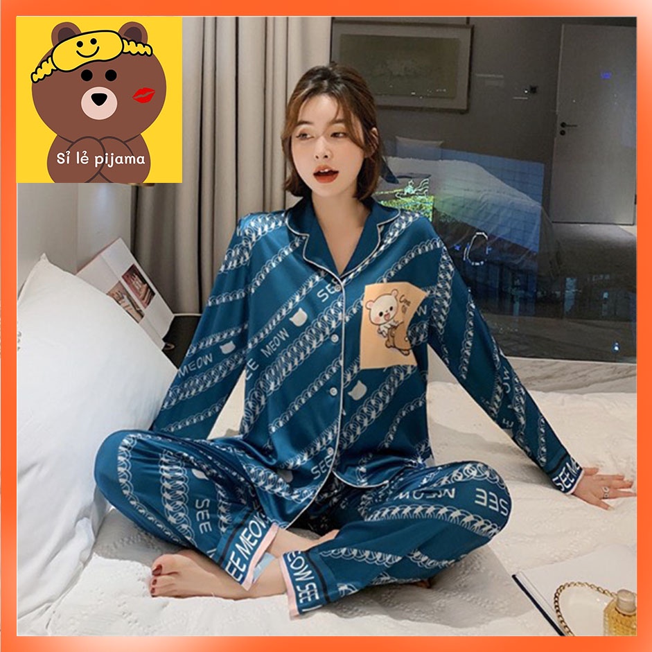 Đồ Ngủ Nữ Mặc Nhà - Bộ Ngủ Pijama Nữ Latin Cao Cấp -Tay Dài Quần Dài - Form 40-60kg