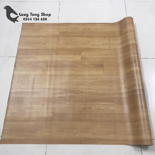 [ Loại nhám ] Thảm nhựa simili trải sàn vân gỗ màu vàng bề mặt nhám