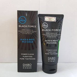 [Chính Hãng] Sữa Rửa Mặt Dành Cho Nam Ngăn Ngừa Mụn Dabo Black Force 120ml