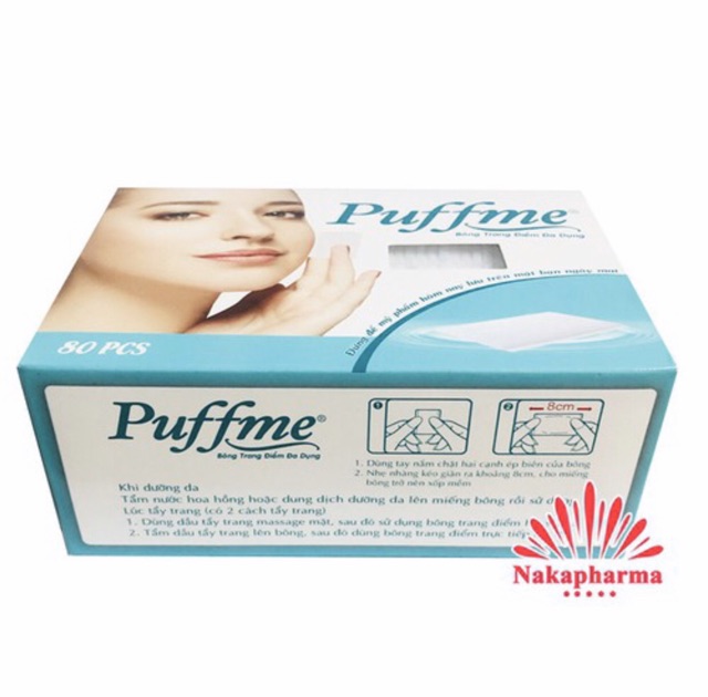 ❤ Bông tẩy trang đa dụng Puffme 80m– Đừng để mỹ phẩm hôm nay lưu trên mặt bạn ngày mai